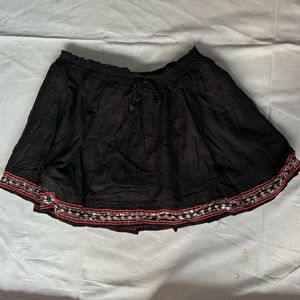 Black Embellished Skirt