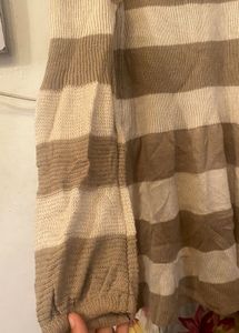 Striped Knit one piece sweater