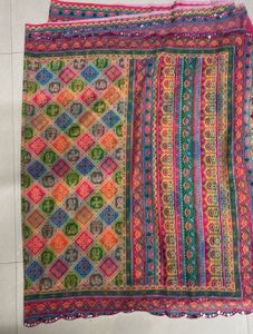 Multi colour bandhani saree