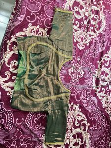 Elegant Yellow &amp; Green Saree