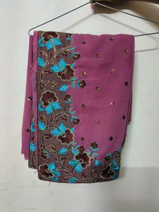Mauve Saree