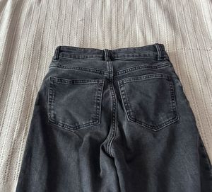H&amp;M charcoal straight fit jeans