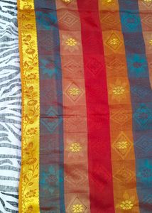 multi colour saree