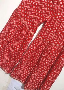 Red Sharara Suit With Dupatta For Girl 8-10 Year