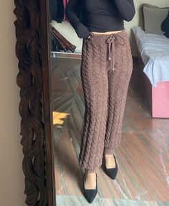 Cozy Knit Drawstring Pants