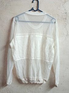 Trendy See-through Fashion Mesh Top