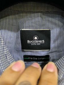 Black And White Pattern Shirt From Blackberrys.