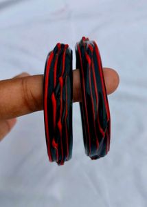 Black Colour Bangles Set Of 2