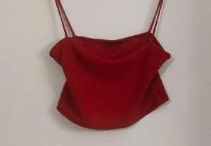 Red Crop Top Size 40