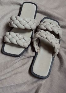 H&amp;M Braided Strap Slides - Size 3