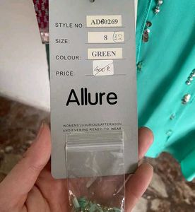 Teal Embellished Party Dress