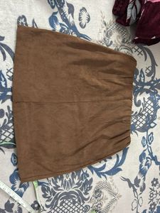 Suede Fabric Skirt