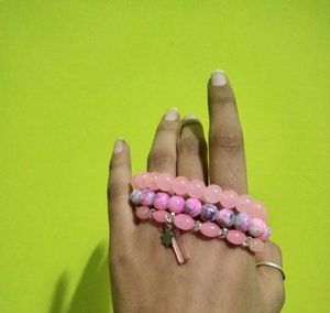 Bracelet Stack(Baby Pink)