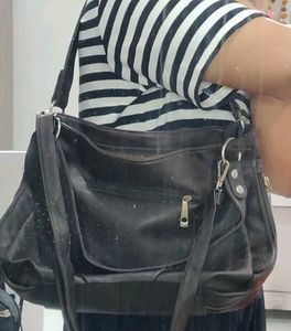 chic leather handbag