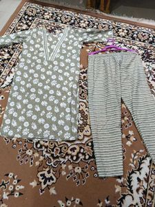 Pure Cotton Readymade Dree Kurta With Paijama
