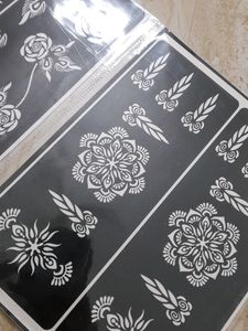 Henna Stencils For Both Hands