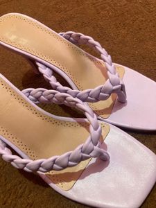 Lavender Braided Heels