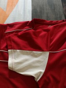 Red &amp; White Athletic T-Shirt