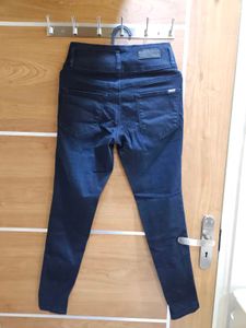 High Waisted 3 Button Skinny Jeans