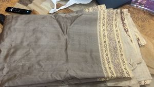 Elegant Beige & Brown Saree