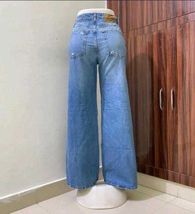 H&amp;M High Waisted Wide Leg Jeans