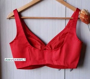 Padded Sabyasachi Silk Strappy Back Hook Blouse