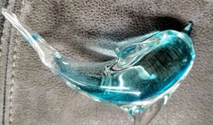 Blue Colour Glass Dolfin