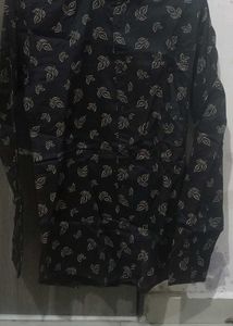 Leaf Print Casual Shirt