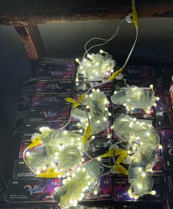 10 Meter Warm White Lighting Set Of 8 Lightning