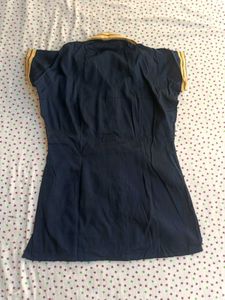 L Size Navy Blue Shirt For Women