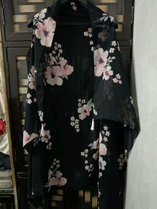 Floral Print Kimono Shrug