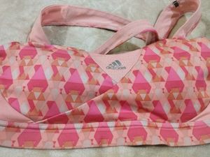 Adidas Sports Bra Pink Pattern
