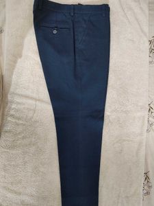 Men's Blue Casual Trousers