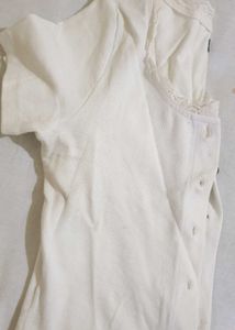 White Lace Trim Top