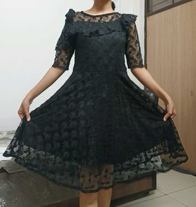 Black Net Dress