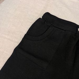black shorts