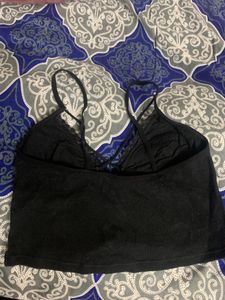 Black bralette top