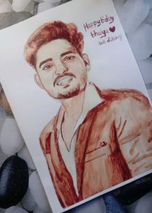 Blood Painting Handmade Draw