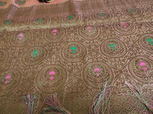 Peach Banarasi Style Saree