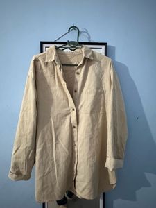 Elegant Beige Button-Down shirt