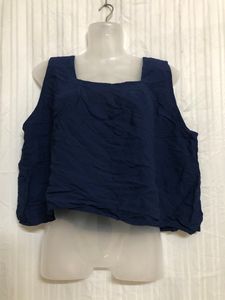 Blue Sleeveless Top