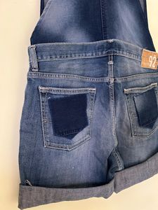 Denim Dungree Shorts