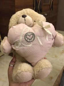 Cute Teddy Bear with Love Heart