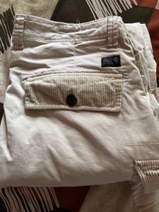 Beige Relaxed Fit Pants Length41 Breadth 10