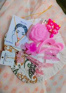 Pink Accessories Set