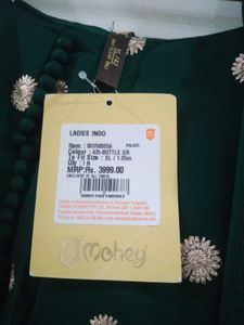 New branded Padded Green Polka Dot Kurta Set