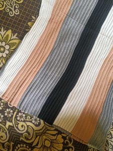 Striped Ribbed Knit Top