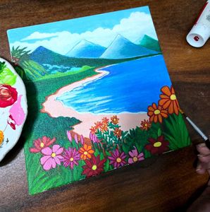 Canvas Painting with Acrylic Paints