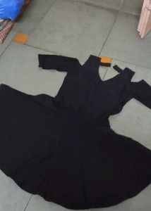 Little Black Cold Shoulder Dress