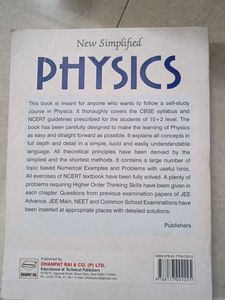 New Simplified PHYSICS, Reference Book For ClassXI